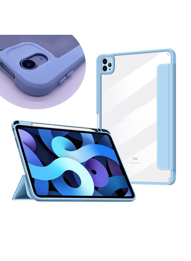2025 For Ipad11 Generation Protective Cover Air11 Inch Magnetic Detachable Mini7 Flat Anti-drop Protective Shell-Color:Sky Cloud Blue-Applicable Model:2025ipad11th Generation (a16) - Image 2